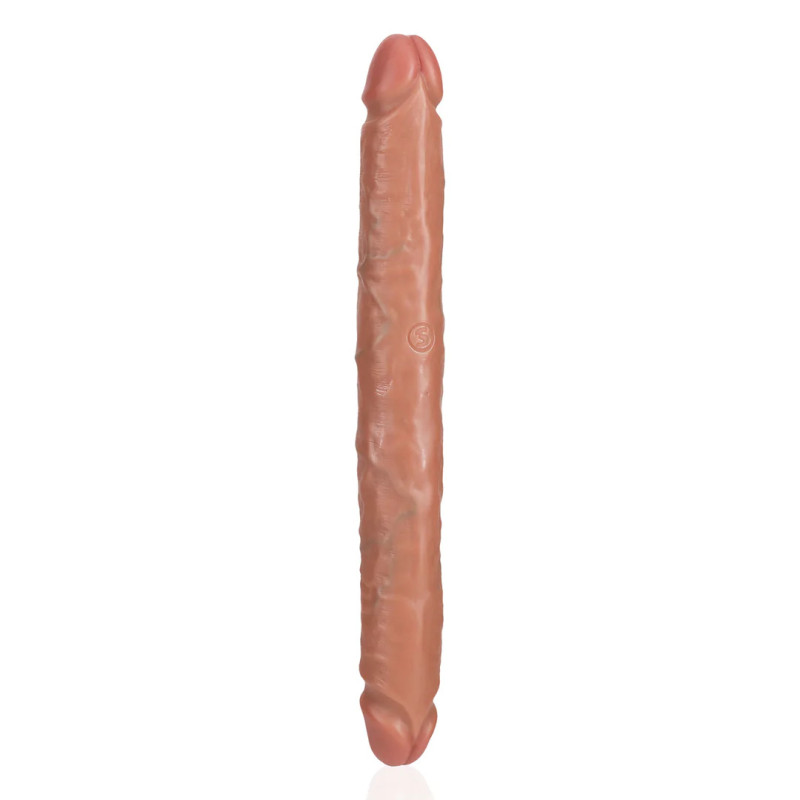 Real Rock Double Gode Straight Slim 30.5 x 3.5cm Marron